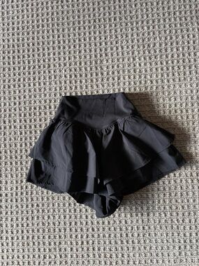 Women’s Black Ruffle Skort Shorts